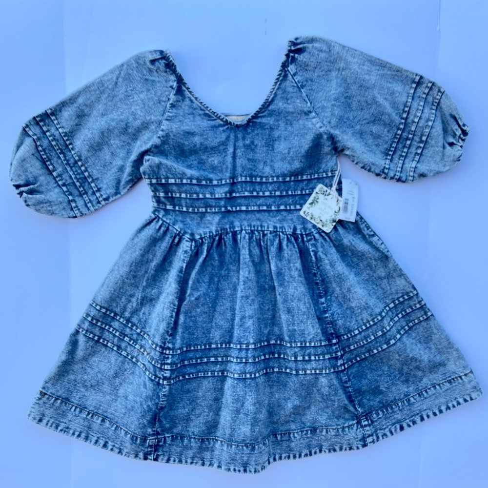 NWT Chelsea & Violet GIRLS Chambray Dress Girls Small (7/8)